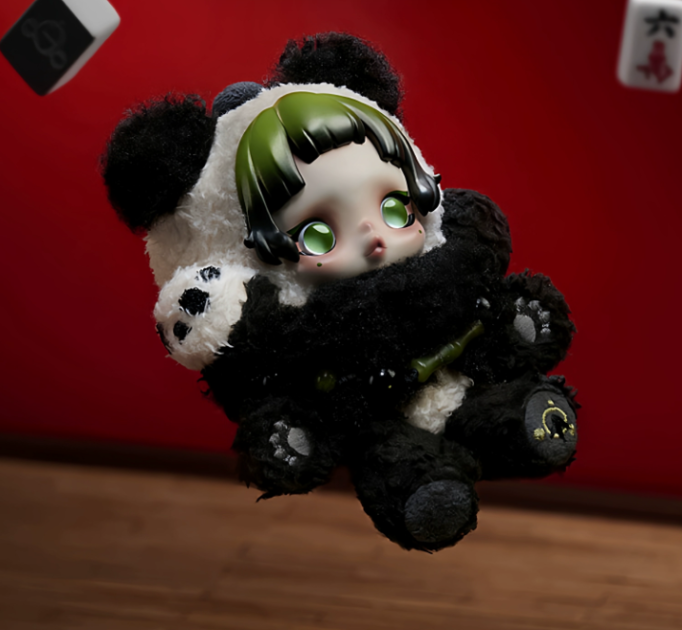 SKULLPANDA Lazy Panda Plush Doll Pendant (pre order)