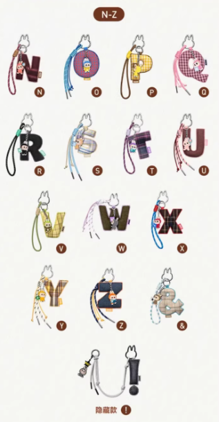 THE MONSTERS V4 Pin for Love Series Letter pendant blind box.