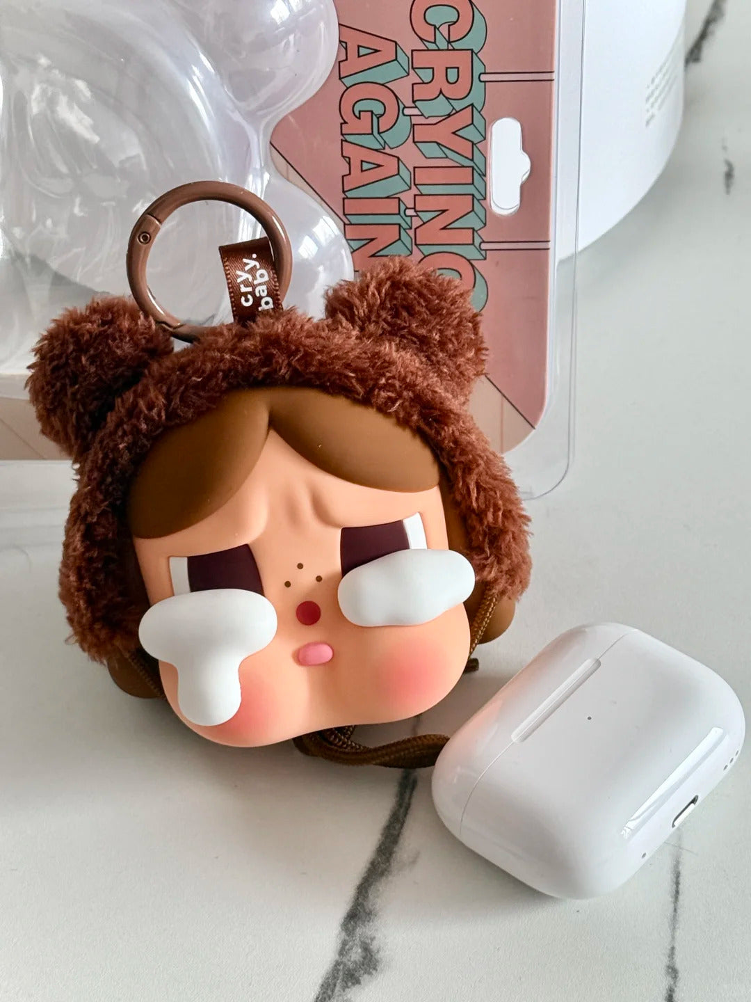 Cry Baby earphone case plush pendant
