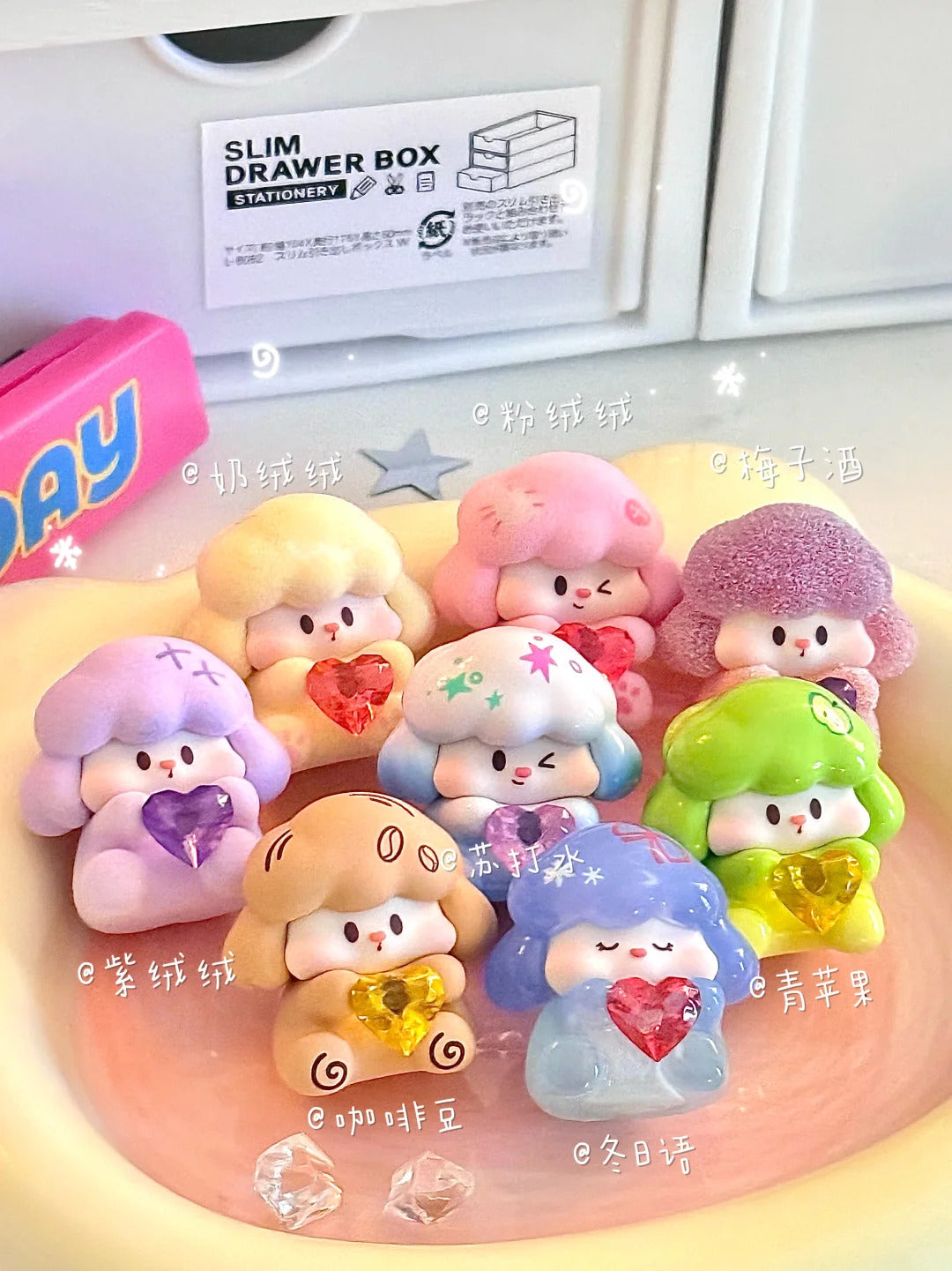Buddy diamond puppy-lovely buddy beanies 5pcs