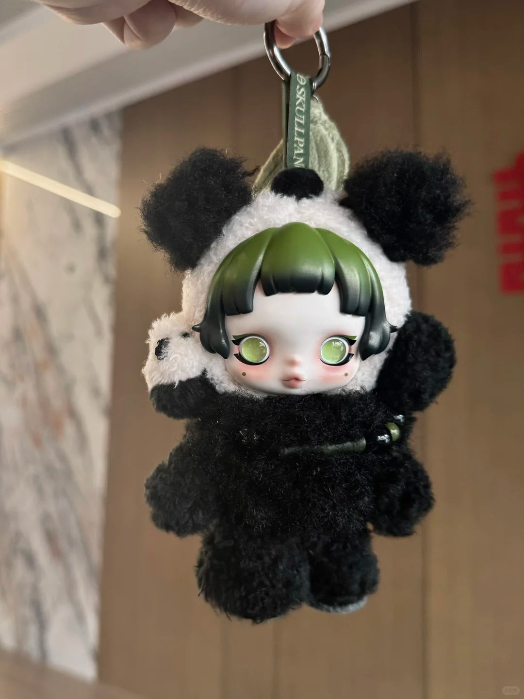 Skull Panda-Lazy panda vinyl plush doll