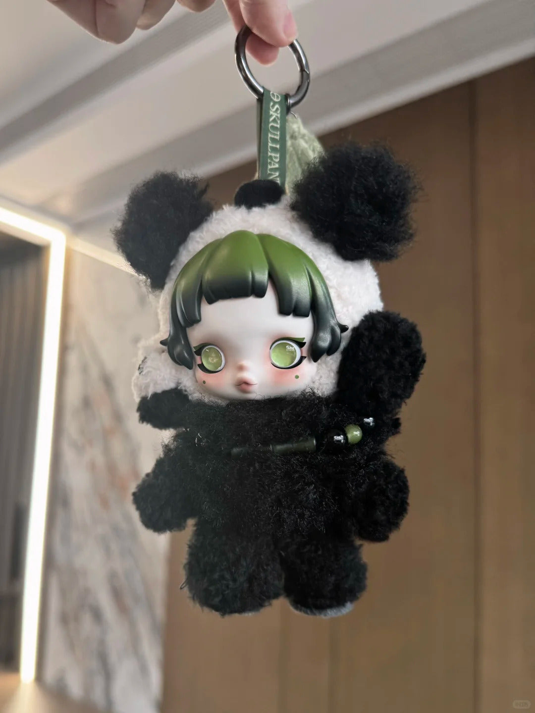 Skull Panda-Lazy panda vinyl plush doll