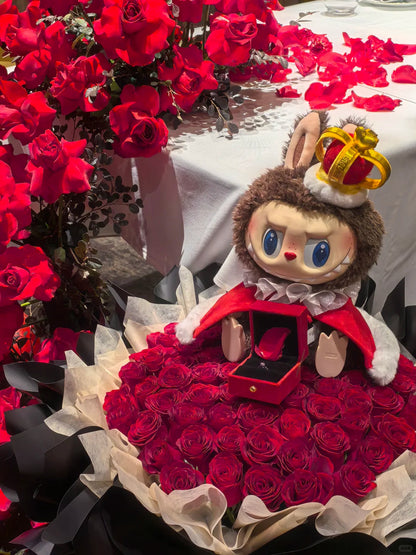 Let's checkmate king big vinyl plush doll