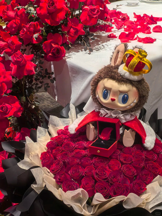 Let's checkmate king big vinyl plush doll