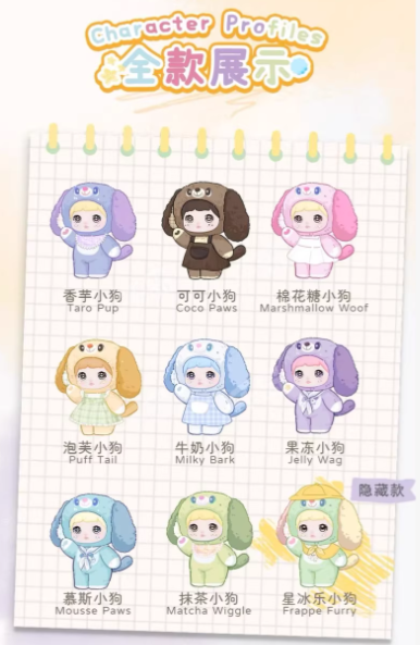 Nommi-V5 Puppy Diary Series Plush Blind Box