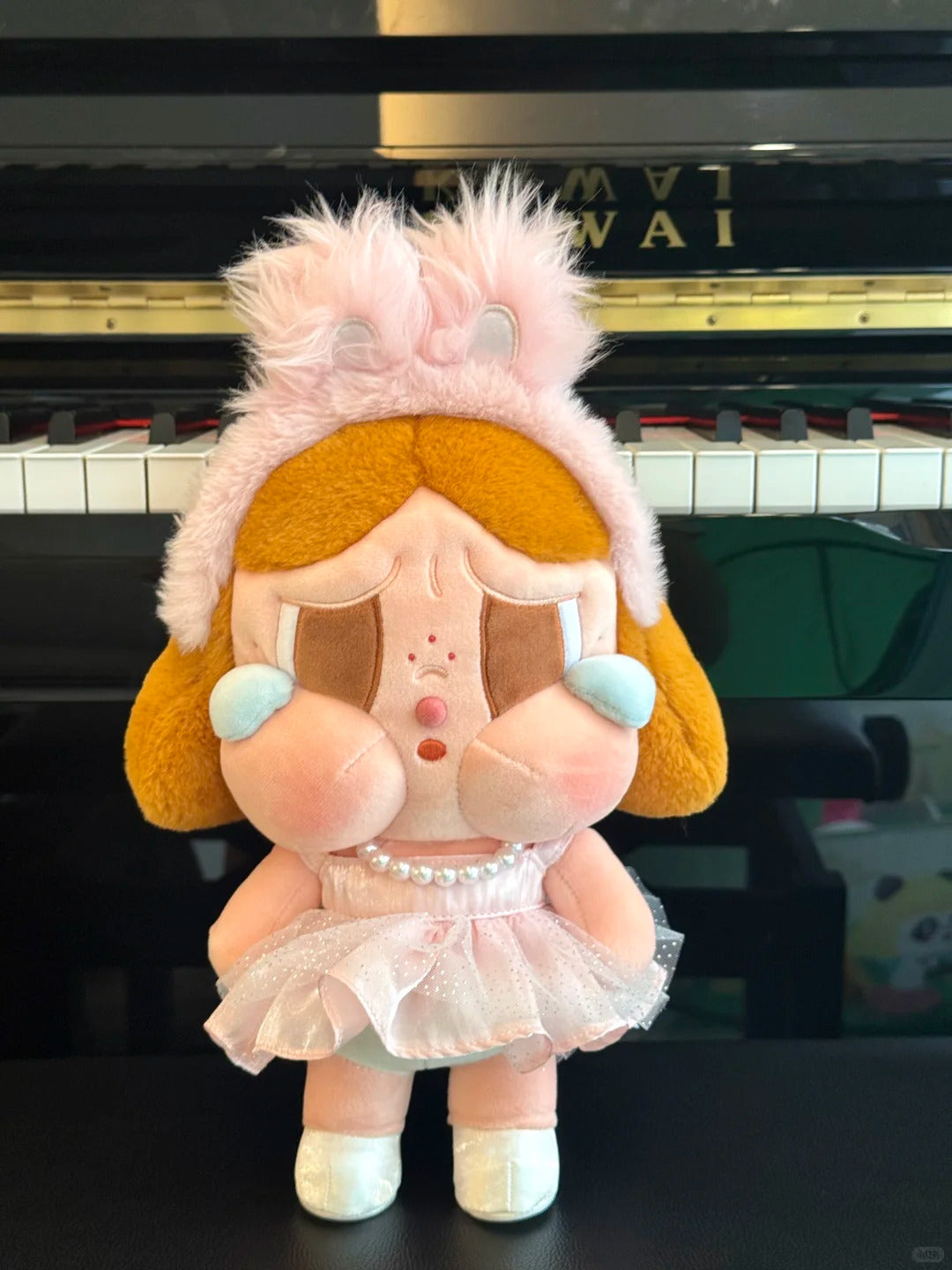 Cry Baby shiny shiny ballet big plush-pink/black