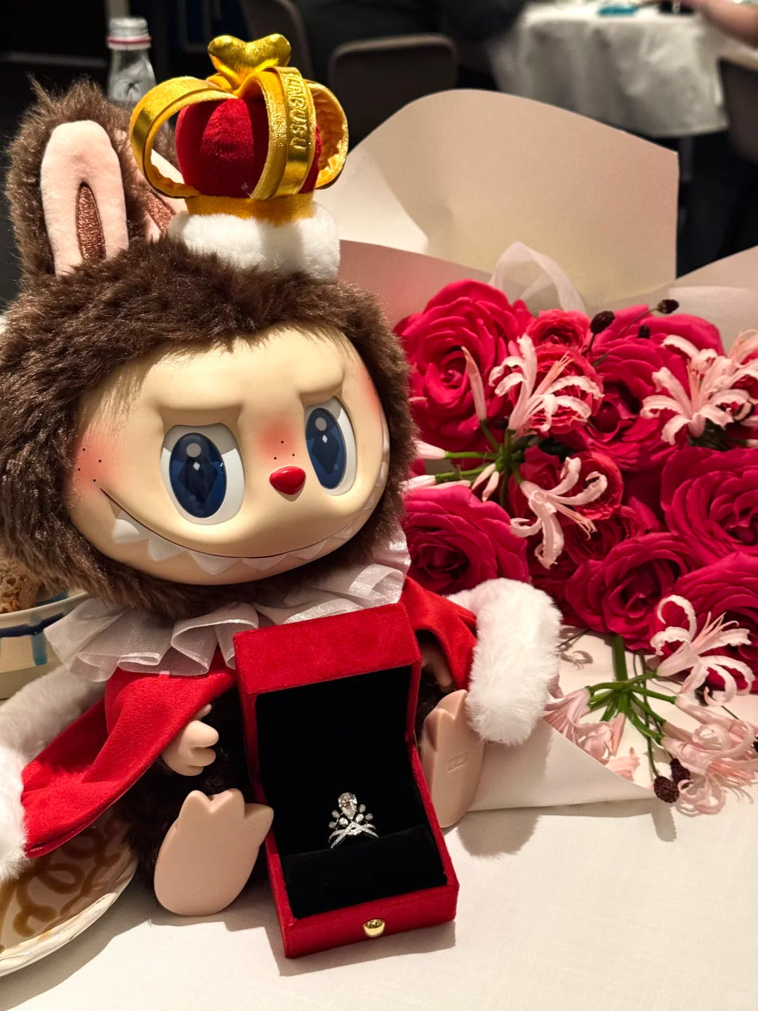 Let's checkmate king big vinyl plush doll