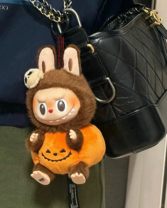 Halloween sitting pumpkin vinyl plush doll