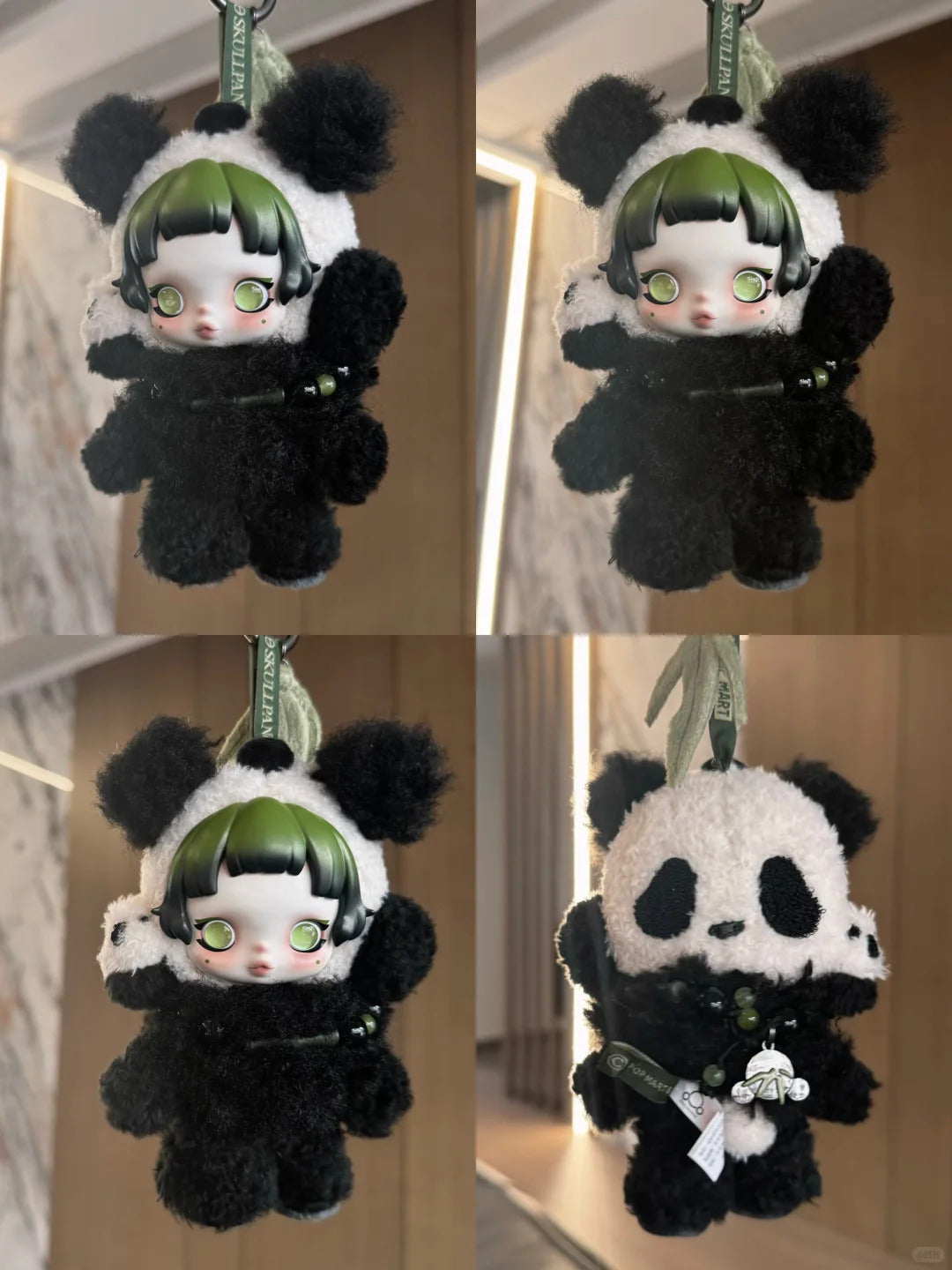 Skull Panda-Lazy panda vinyl plush doll